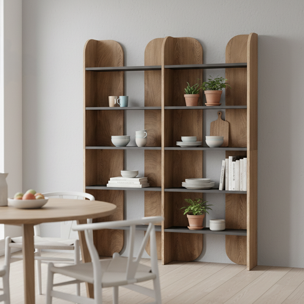 Bookcase MDF 180 cm Brown 5-Tier Open Shelf