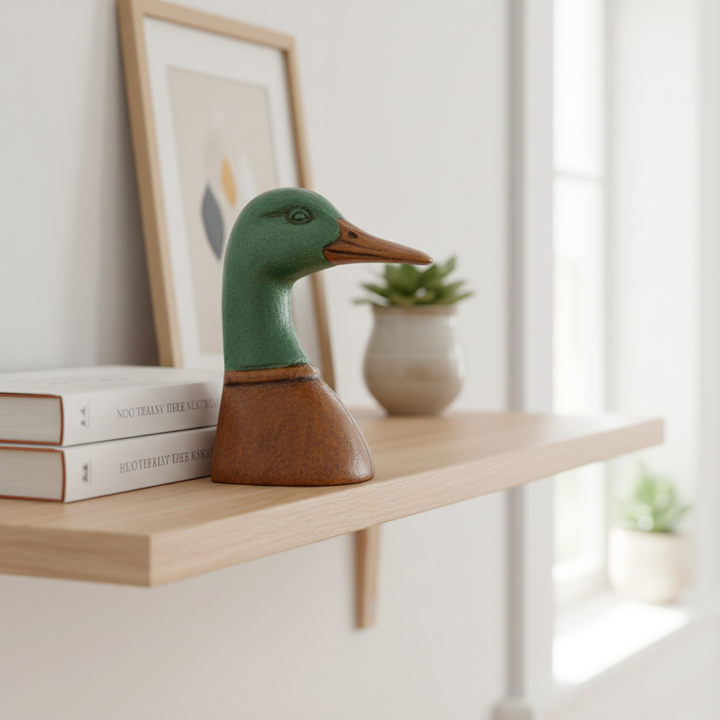 Bookends Iron 10.9 × 7.4 × 14.7 cm Brown Duck Head Set