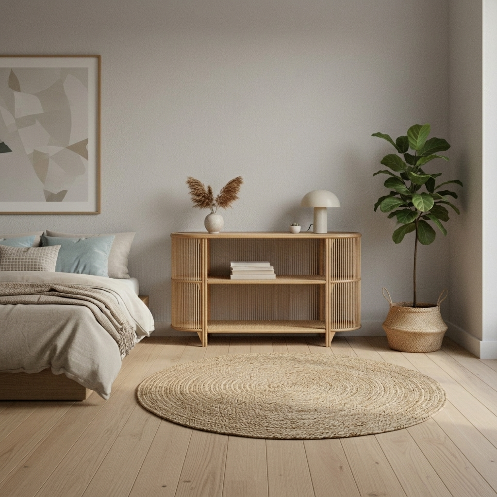 Console Table Rattan 120 × 40.5 × 71 cm Natural Handcrafted