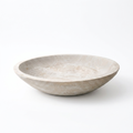 Decorative Bowl Wooden 30.5 × 30.5 cm White Washed