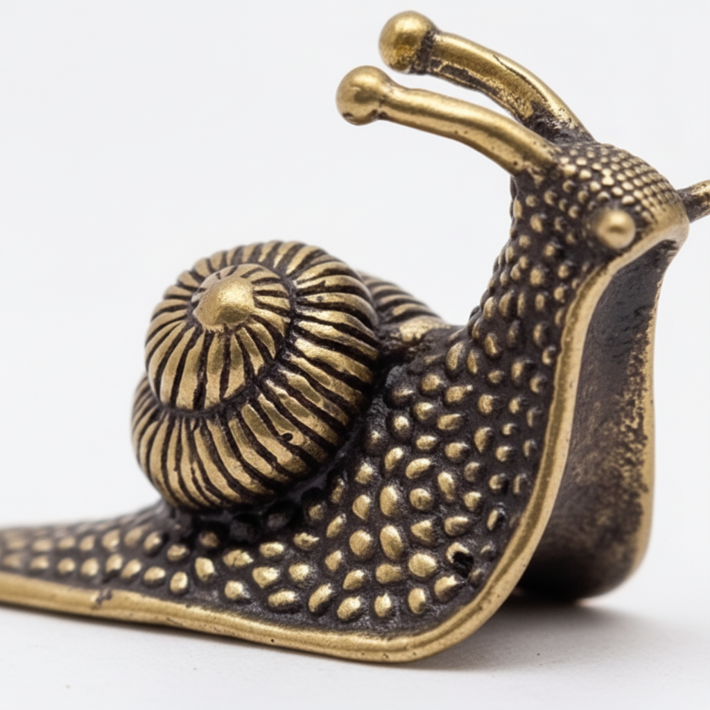 Desktop Ornament Brass 3.5 × 2.7 cm Snail Design