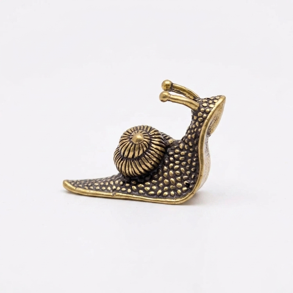 Desktop Ornament Brass 3.5 × 2.7 cm Snail Design