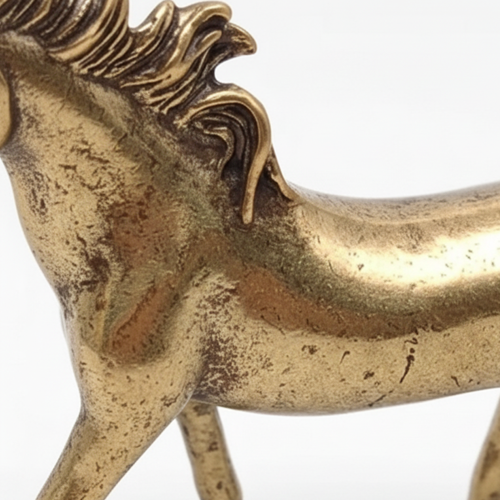 Desktop Ornament Brass 7.2 × 5.3 cm Horse