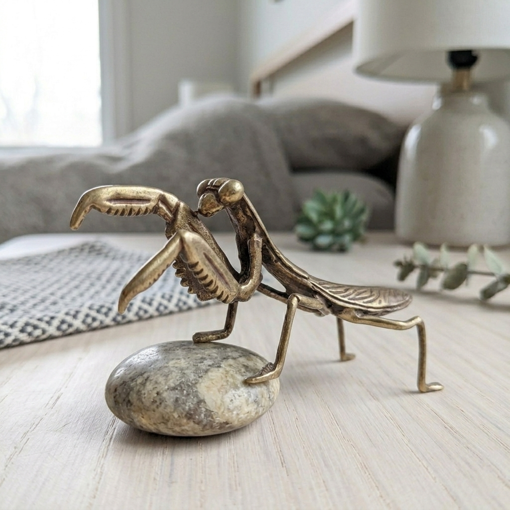 Desktop Ornament Brass 7.8 × 2.3 cm Mantis