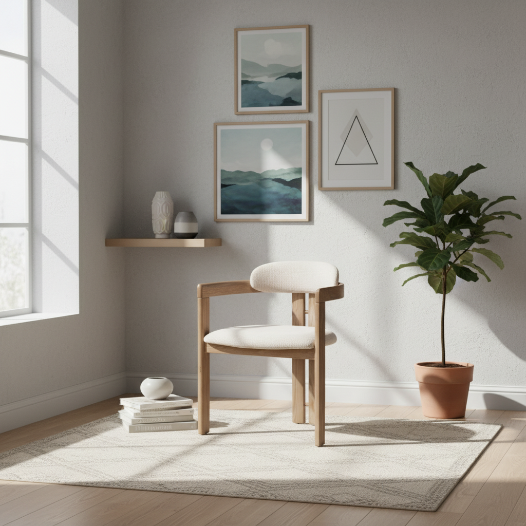 Dining Chair Set of 2 Fabric 45 × 57 × 73 cm Beige Wooden Arms