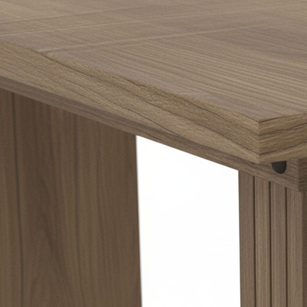 Dining Table 199.9 × 89.9 cm Beige-Brown Extendable