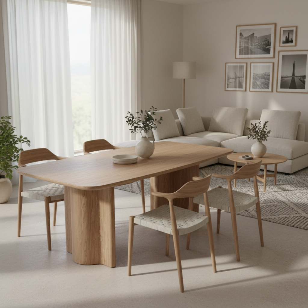 Dining Table Wood 200 × 100 × 75.5 cm Brown Detachable