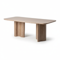 Dining Table Wood 200 × 100 × 75.5 cm Brown Detachable