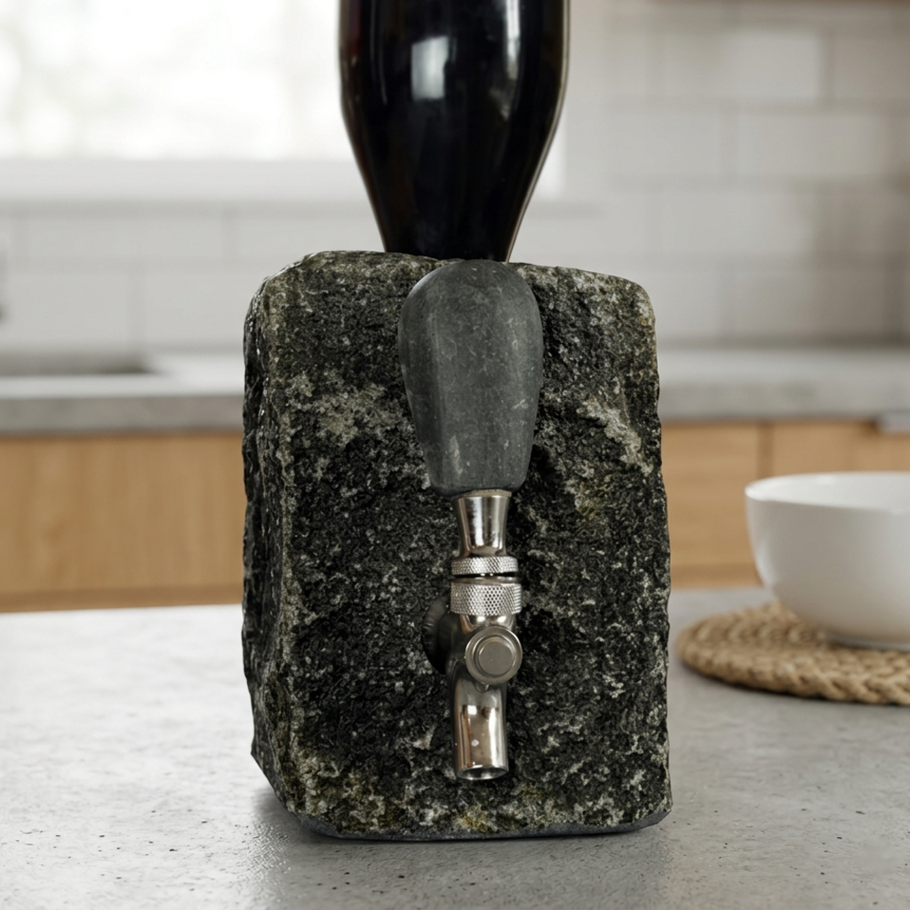Drink Dispenser Granite Natural Stone Valve Bottle Dispenser