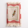 Kitchen Towel Cotton 50.8 × 76.2 cm Olive Hand-Stitched