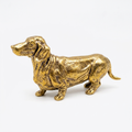 Ornament Brass 7.2 × 3.5 cm Dachshund Dog Desktop Figure
