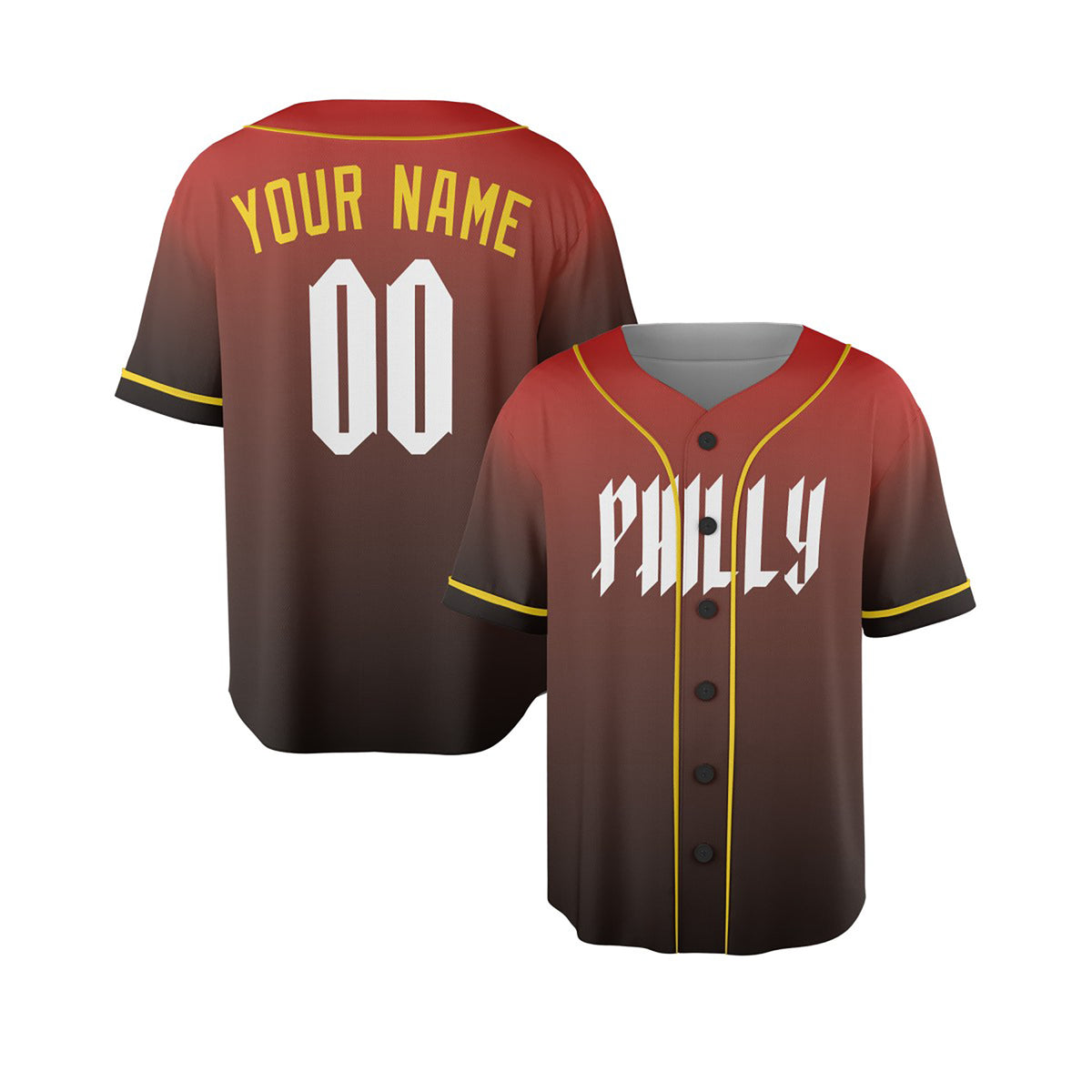 Personalized Philadelphia Phillies Baseball Jersey - Red Philly City Limited Style, Custom Name & Number-3