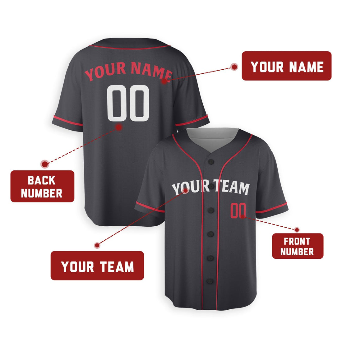 Personalized Minnesota Navy Baseball Jersey – Custom Name & Number, Kids & Adults