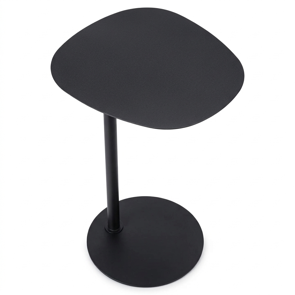 Side Table Metal 35 × 25 × 53 cm Black Industrial