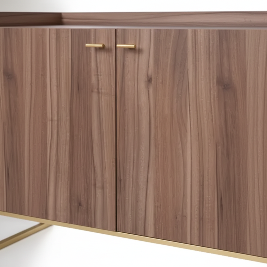 Sideboard Melamine 105 × 44 cm Walnut 2-Door