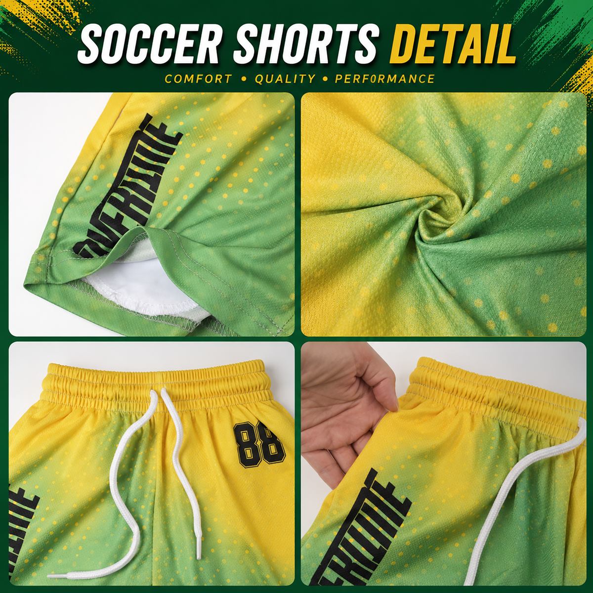 Soccer Shorts Details