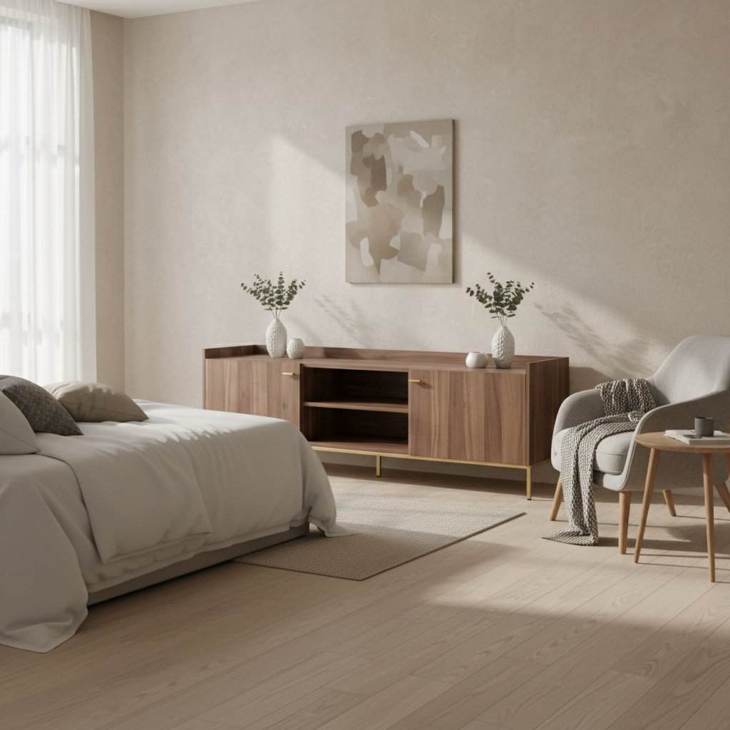 TV Cabinet Walnut Melamine 65 × 45 × 186 cm with 2 Doors