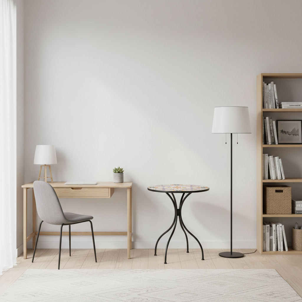 Table Metal 190.5 cm cm Mosaic Round Trapani