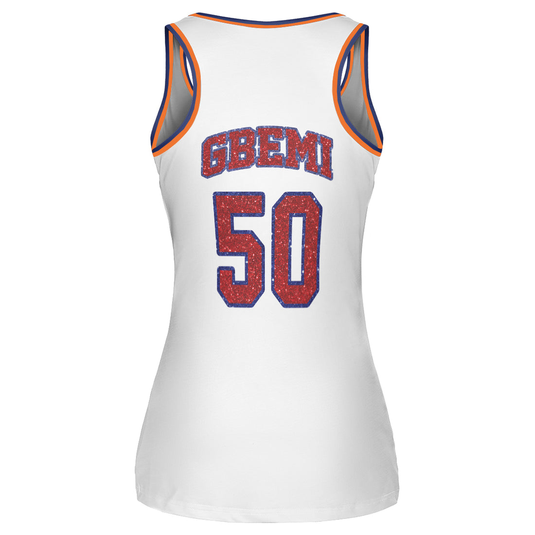 Customized New York White Women's Tank Top - Custom Name & Number