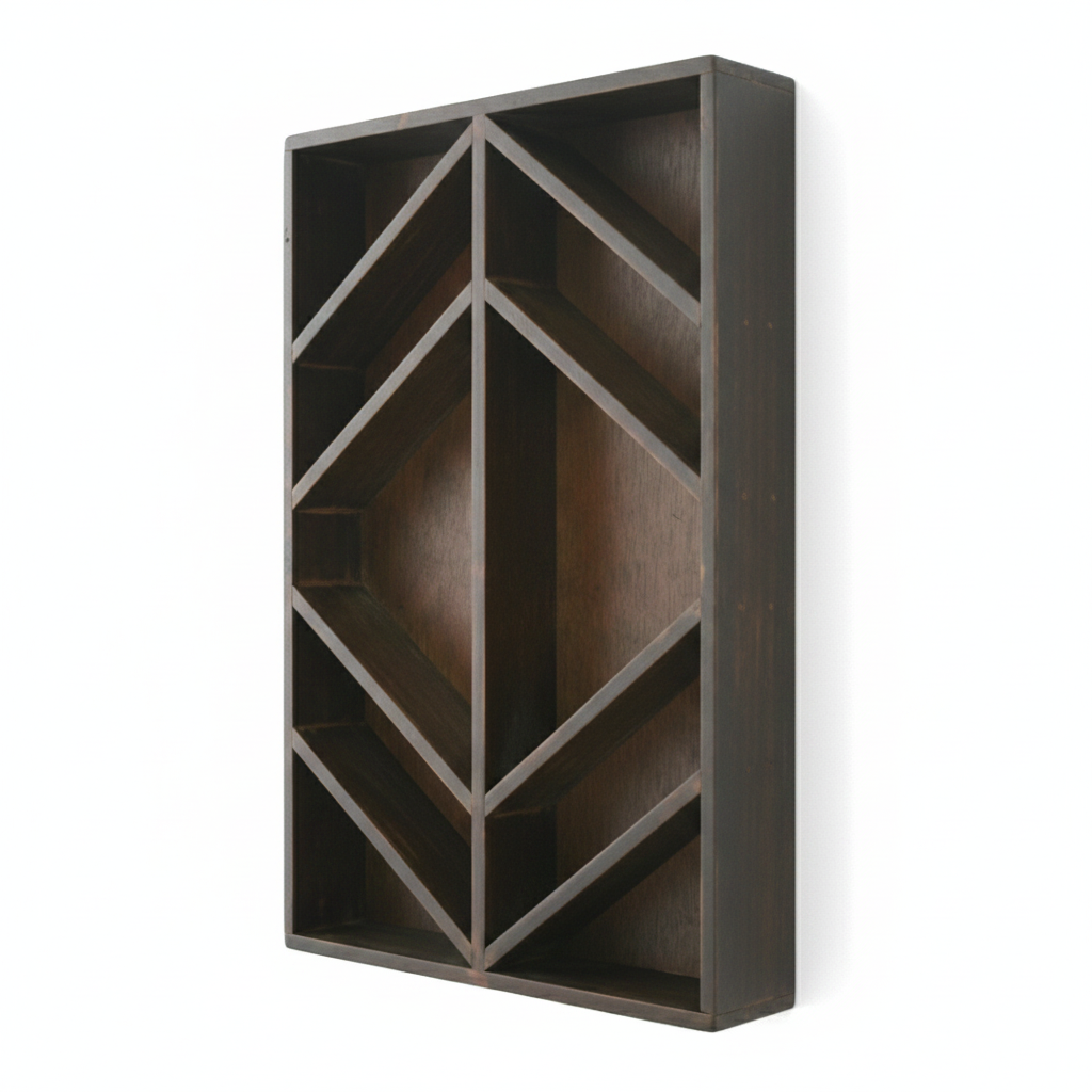 Wall Shelf Wood 26.9 × 5.1 × 40.1 cm Chevron Design