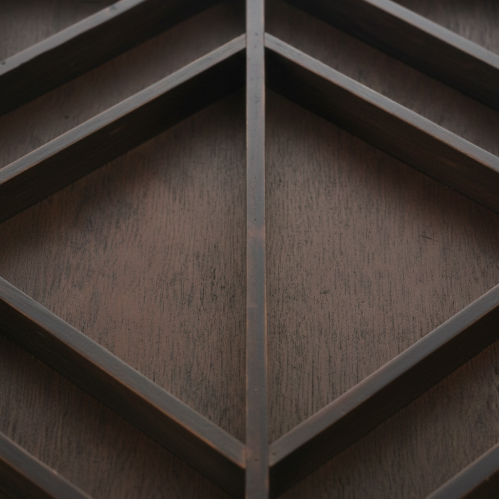 Wall Shelf Wood 26.9 × 5.1 × 40.1 cm Chevron Design