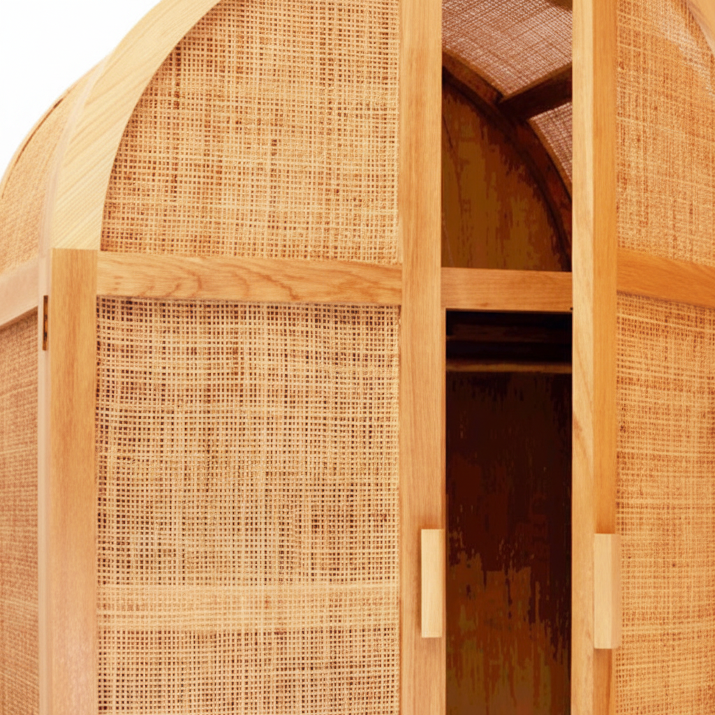 Wardrobe 180 × 90 × 55 cm Webbing Front
