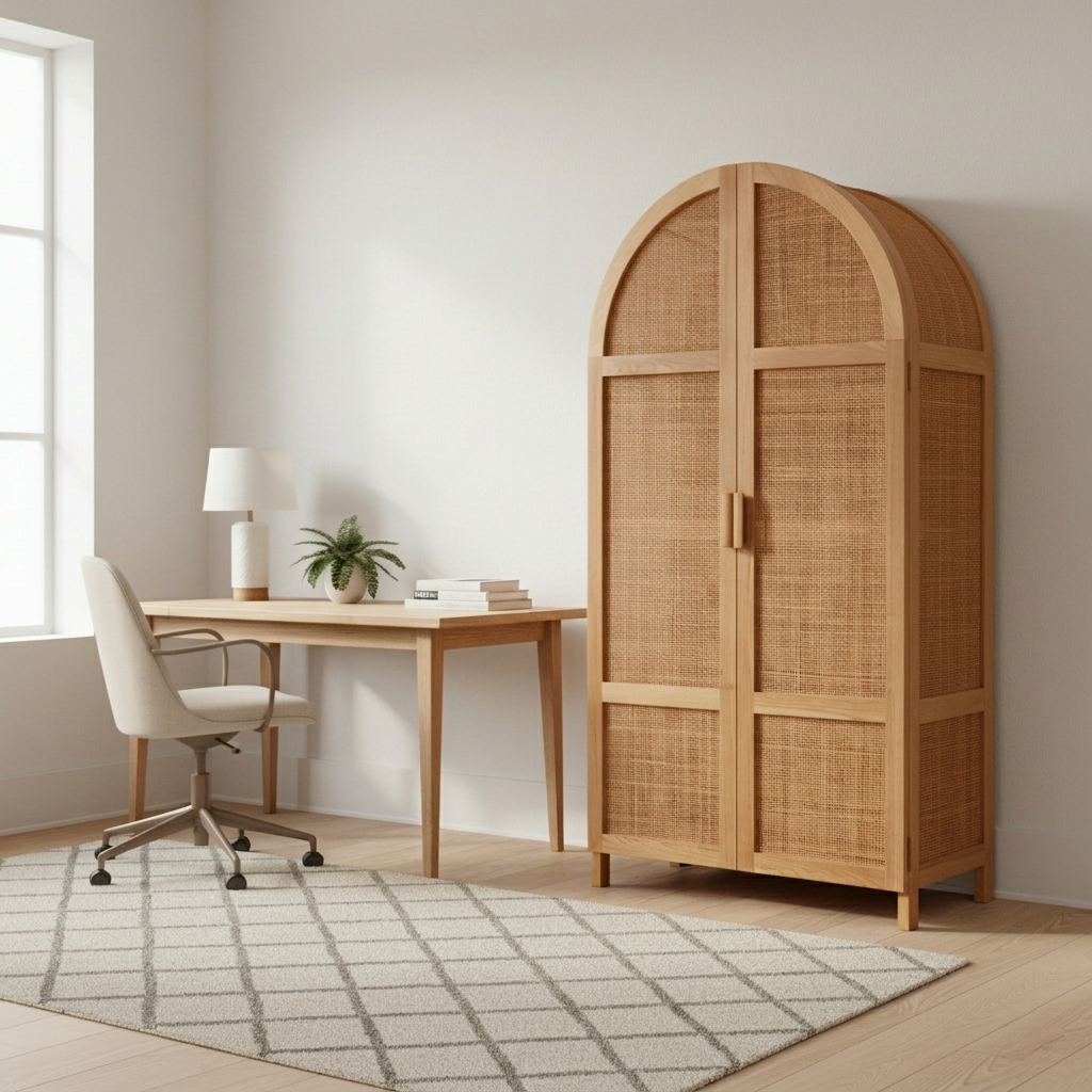 Wardrobe 180 × 90 × 55 cm Webbing Front
