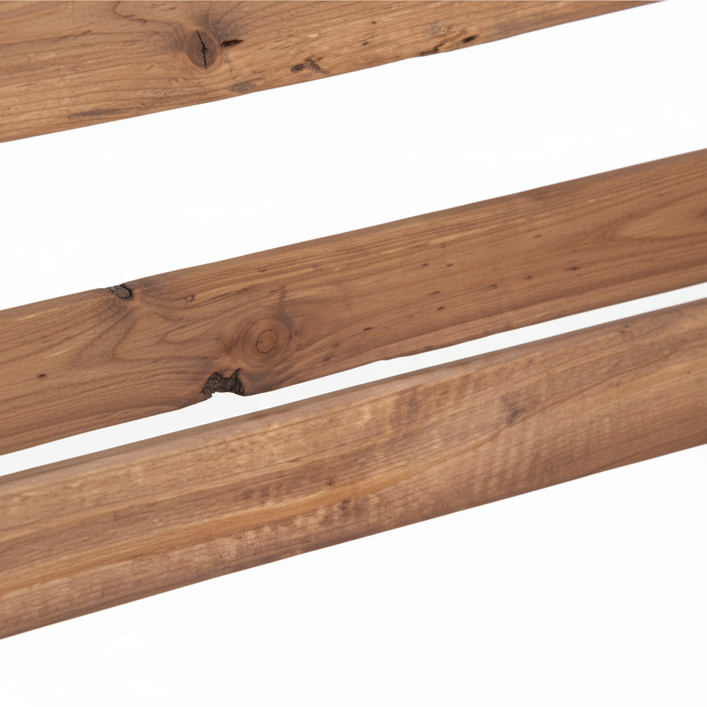 Wooden Bench 150 × 25 × 50 cm Natural Handmade Rustic