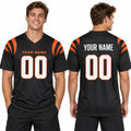 Cincinnati Custom Football Jersey, Black Personalized Team Jersey, Custom Name Number Logo, Football Uniform-3