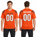 Cincinnati Custom Football Jersey, Orange Personalized Team Jersey, Custom Name Number Logo, Football Uniform-3