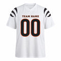 Cincinnati Custom Football Jersey, White Personalized Team Jersey, Custom Name Number Logo, Football Uniform-1