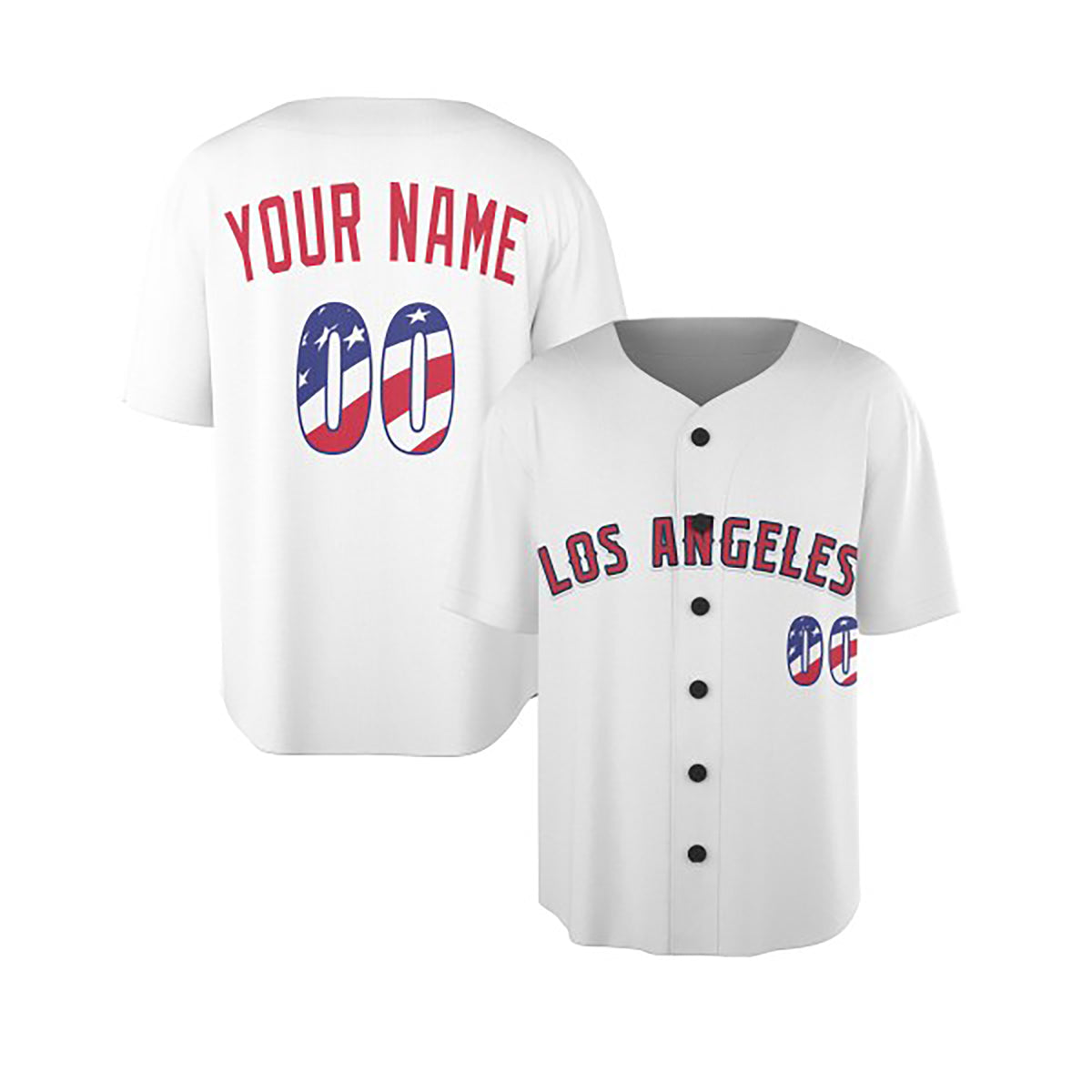 Custom Anaheim Baseball Jersey - USA 250th Anniversary Fourth of July Stadium Style, Personalized Name & Number-3