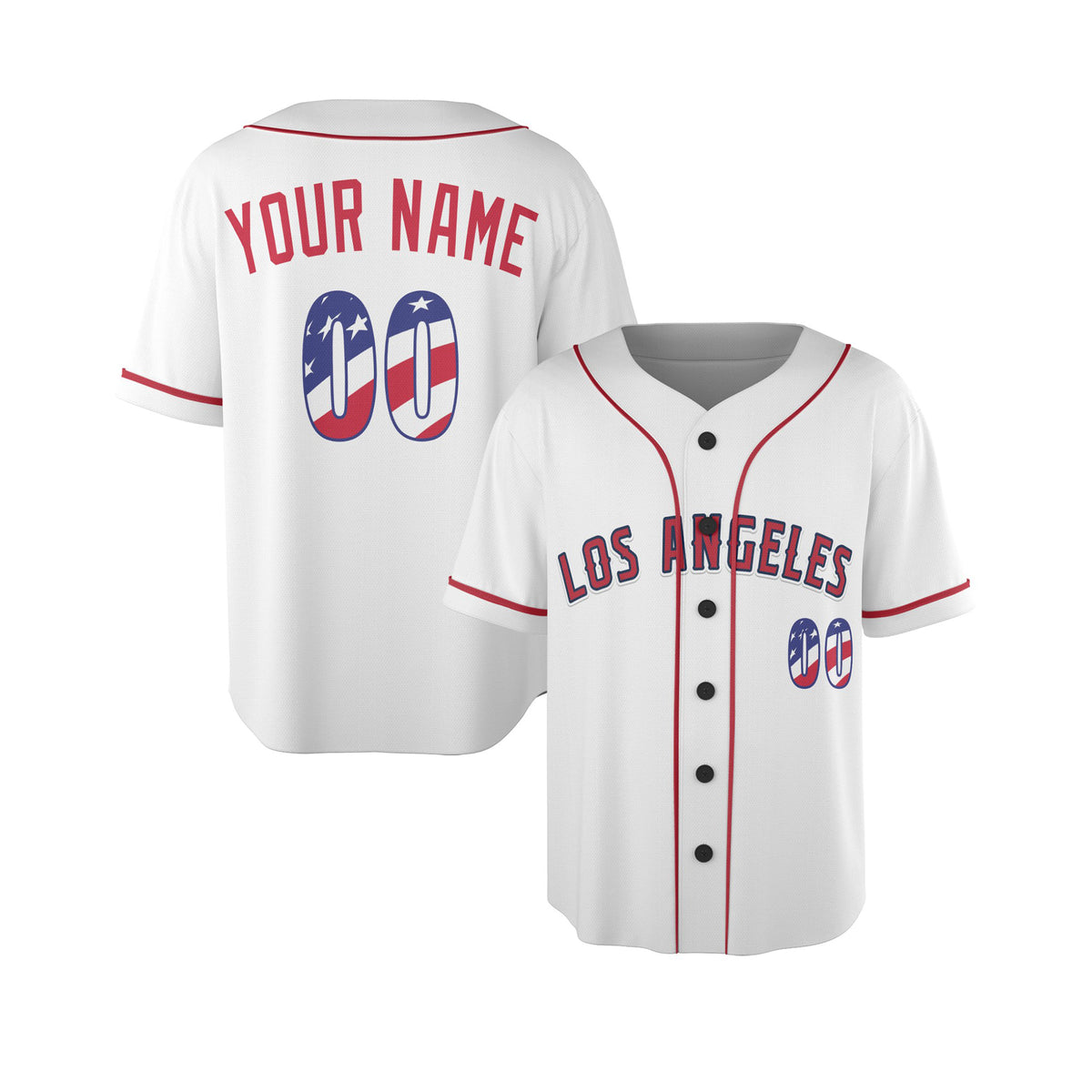 Custom Anaheim Baseball Jersey - USA 250th Anniversary Fourth of July Stadium Style, Personalized Name & Number-4