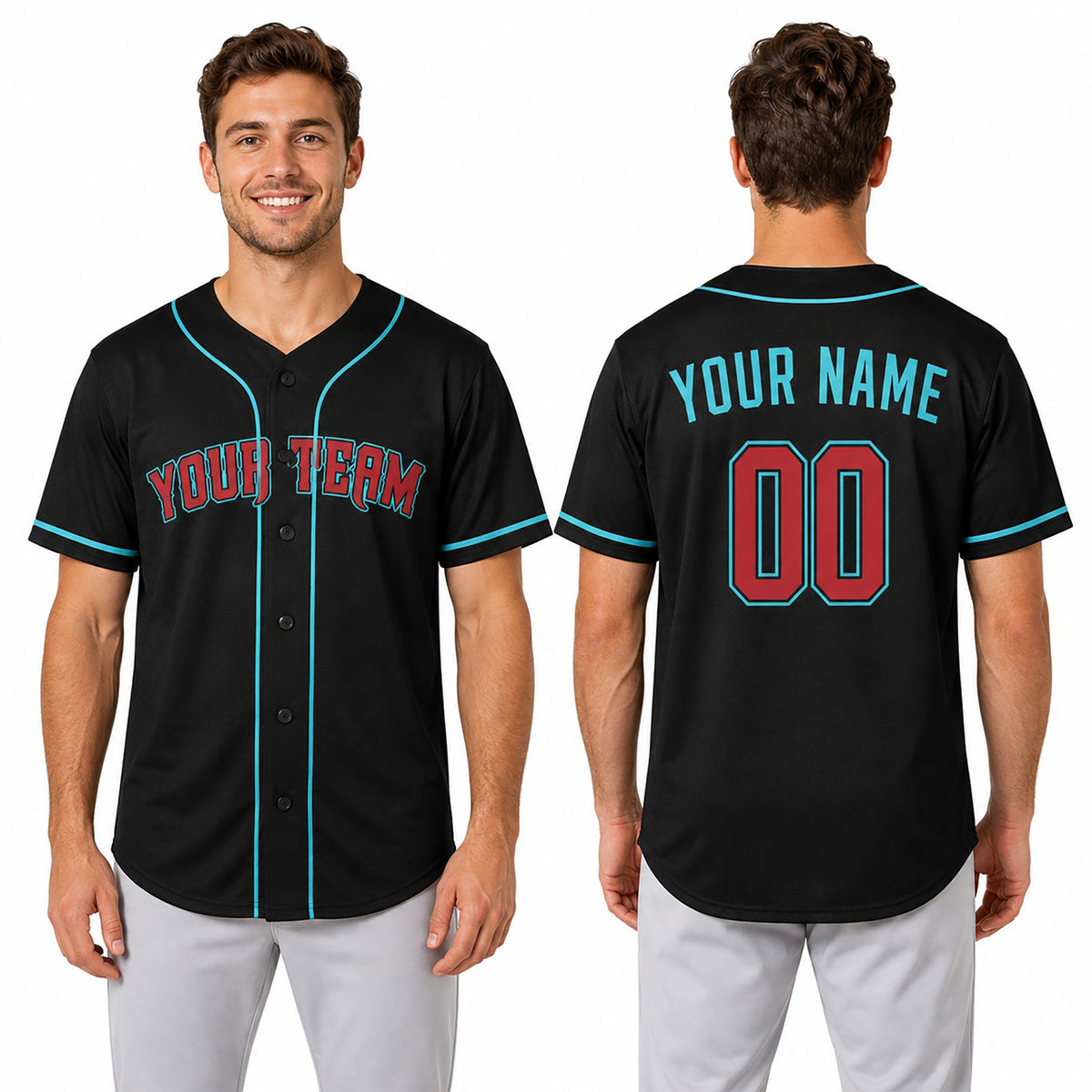 Custom Arizona Baseball Jersey - Black Game Day Style, Personalized Name & Number-1