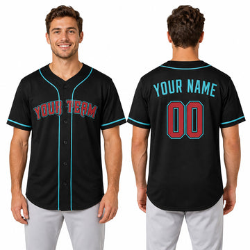 Custom Arizona Baseball Jersey - Black Game Day Style, Personalized Name & Number-1