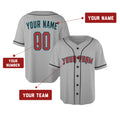 Custom Arizona Baseball Jersey - Road Gray Style, Personalized Name & Number-2
