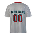 Custom Arizona Two-Button Baseball Jersey - Gray Road Style, Personalized Name & Number-5