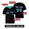 Custom Arizona Two-Button Baseball Jersey - Throwback Cooperstown Style, Personalized Name & Number-2