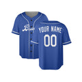 Custom Atlanta Braves Baseball Jersey - Royal Batting Practice Style, Personalized Name & Number-4