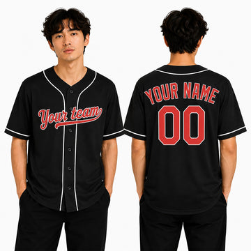 Custom Baltimore Baseball Jersey - Blackout Style, Personalized Name & Number-1