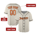 Custom Baltimore Baseball Jersey - Cream Throwback Style, Personalized Name & Number-2