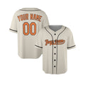 Custom Baltimore Baseball Jersey - Cream Throwback Style, Personalized Name & Number-4