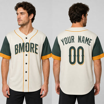 Custom Baltimore Orioles Baseball Jersey - 2026 City Connect Cream Style, Personalized Name & Number-1