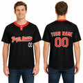 Custom Baltimore Two-Button Baseball Jersey - Blackout Style, Personalized Name & Number-1