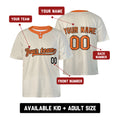 Custom Baltimore Two-Button Baseball Jersey - Cream Throwback Style, Personalized Name & Number-2