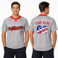 Custom Baltimore Two-Button Baseball Jersey - Fourth of July USA 250th Style, Personalized Name & Number-1