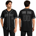 Custom Bronx Baseball Jersey - Blackout Outline Style, Personalized Name & Number-1