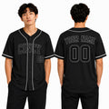 Custom Cincinnati Baseball Jersey - Blackout Outline Style, Personalized Name & Number-1