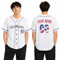 Custom Colorado Baseball Jersey - USA 250th Anniversary Fourth of July Style, Personalized Name & Number-1