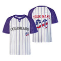 Custom Colorado Two-Button Baseball Jersey - Fourth of July USA 250th Style, Personalized Name & Number-3